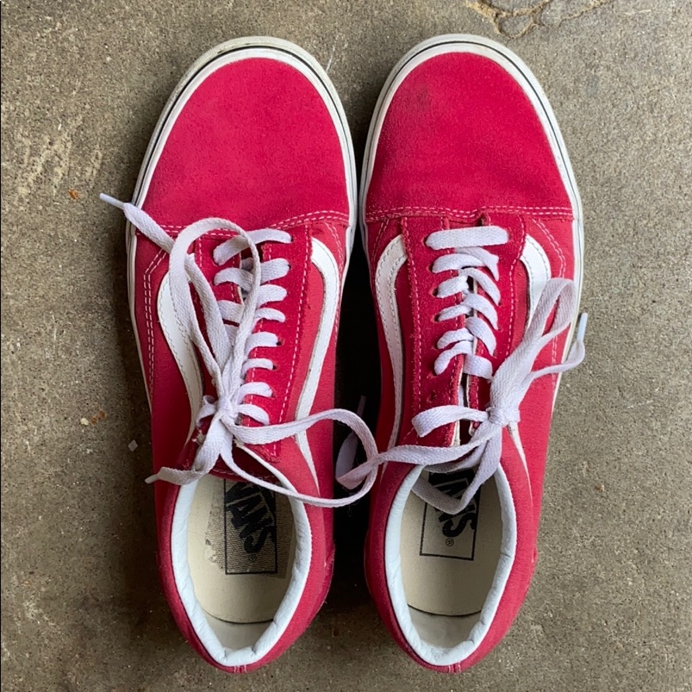 Red and White Vans